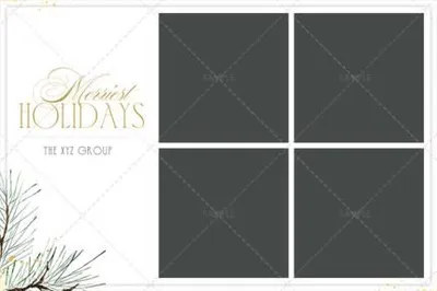 Winter Pines 1 &middot; Square 4x6 template