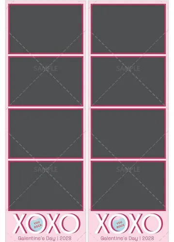 Candy Hearts &middot; 4UP template
