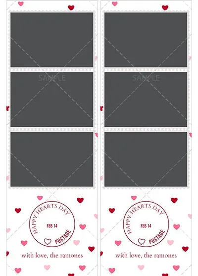 Hearts Post &middot; 3UP template